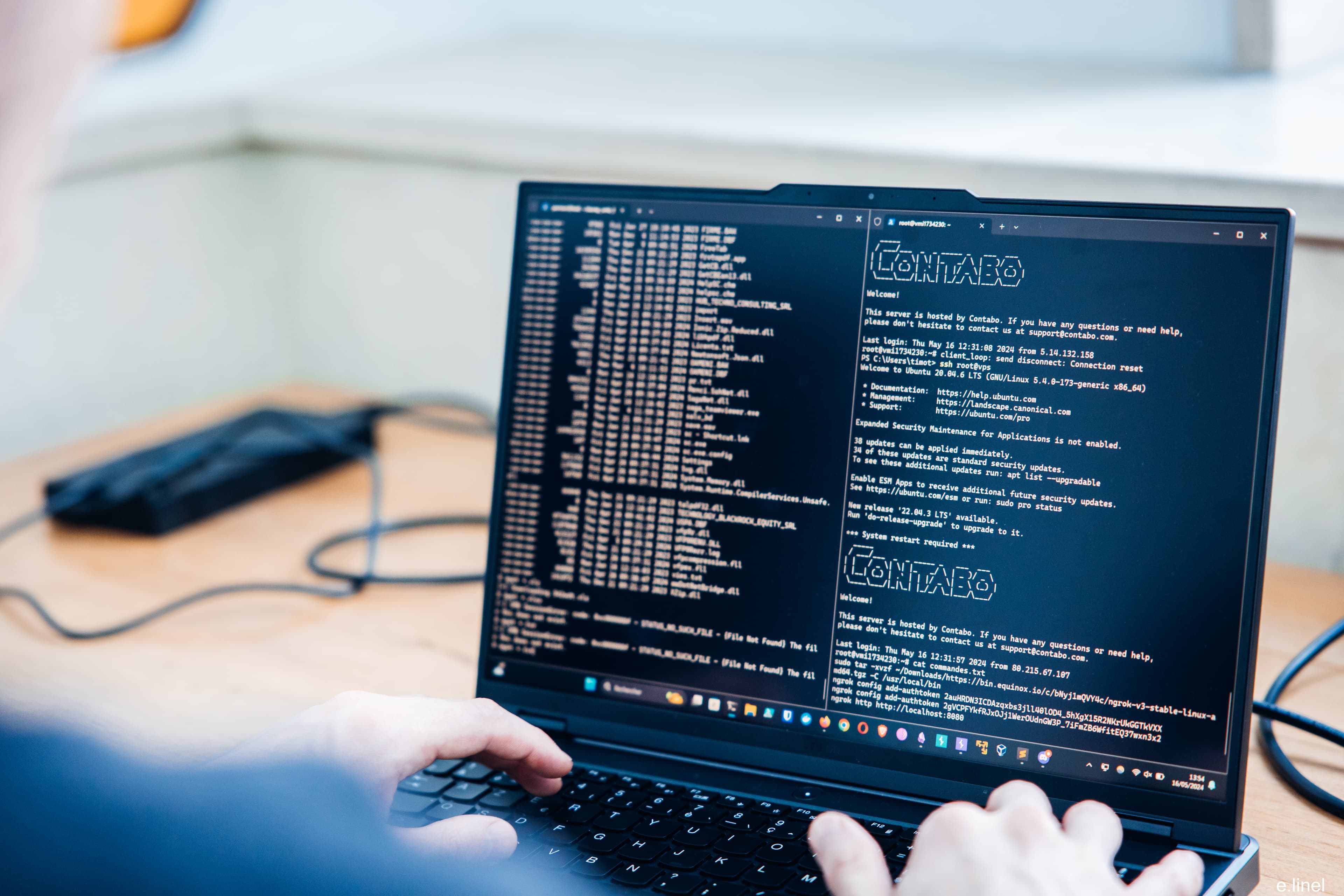 Étudiant travaillant sur un projet data